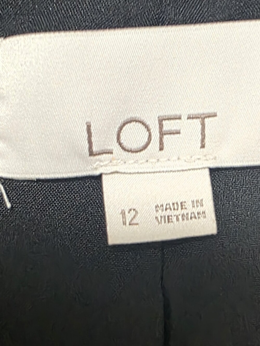 LOFT Women Black Professional Single-Button Long Blazer (Sz:12) - Picture 5 of 8